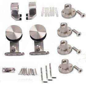 Modern Stainless Steel Wood Sliding Door Hardware Set 952938390668