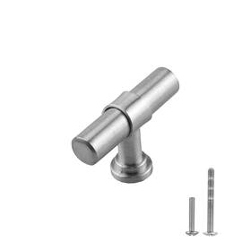 M1611-bsn-10 Modket 10 Pack Round Bar Cabinet Handle 304 Stainless Steel 2 Inch Knob Brushed