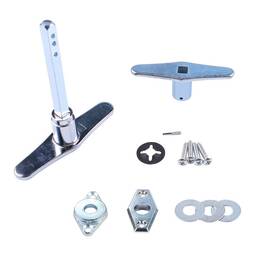 Momaid 431246237059 Garage Door Lock Dummy T Handle Assembly Non-locking Hardware Kit Witho