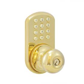 Hkk-01p Morning Industry 999992740264 Inc Touchpad Electronic Doorknob Polished Brass