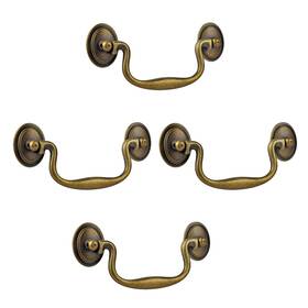 Mf001405-y-us Morobor Zinc Alloy Retro Style Kitchen Cabinet Cupboard Pull Handle Knob 4pcs