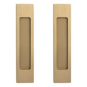 W-mf002495-us Morobor 18cm Self-stick Rectangual Sliding Door Pulls 2pcs Champagne Gold Al