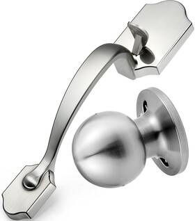 Fdh-302s Motovecor Front Door Handleset Entry Handle Set With Cove Knob For Right And Left