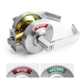 Madl02 Mrarm Privacy Indicator Lock And Lever Large Grade 2 Commercial Door Handle Bathr