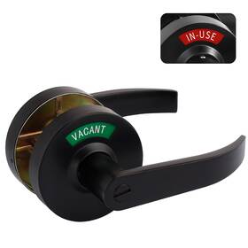 Mutex 195893405046 Extra Large Bathroom Privacy Lever Lock With Inuse Or Vacant Indi