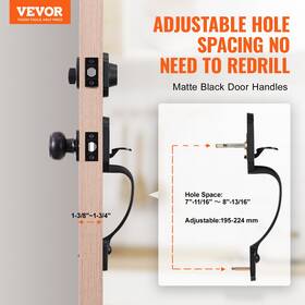 My Store 840349983431 Vevor Front Door Handle And Deadbolt Set Matte Black Lock With I