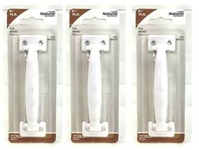 N248427 National Hardware Utility Door Pull 5-3/4ftft L Steel White - #n248427 3-pack
