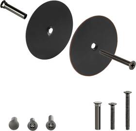Naubea 313098634683 1 Pack Door Hole Cover Plate Oil Rubbed Bronze Deadbolt 2 5/8 Inch Diame