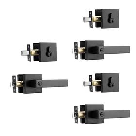 Ncl Hardware 794969793881 3 Pack Keyed Entry Door Lever With Single Cylinder Deadbolt Alike