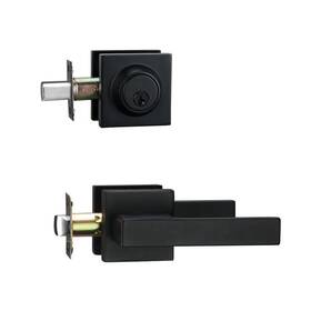Ncsen 630128476847 Front Door Locksets With Deadbolt Black Handles Combination