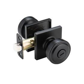 Ncsen 786368919580 Black Door Knobs With Square Rosette Heavy Duty Knob Lock Interior