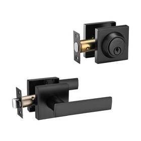 Ncsen 792105609867 Front Door Locksets With Single Cylinder Deadbolt Heavy Duty Handles Squ
