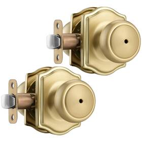 B0fg72jg4r Ncsen 2 Pack Gold Door Knobs With Camelot Trim Interior Knob Lock Coas
