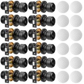 Dkdl0826 Neuermond 12 Pack Privacy Door Knob Matte Black Interior Passage Lock Keyless Roun