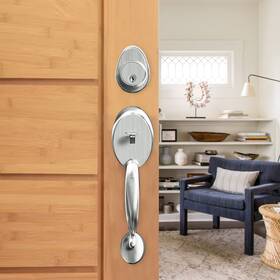 A-sj01077 Neutype Am002 Front Door Handle Lock Set Sets With Single Cylinder