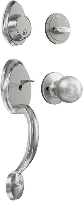 A-sj01077-usam021 Neutype Door Locks With Deadbolt For Doors Satin Nickel Handle Fr