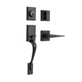 B-s116 Neutype Front Door Handle Lock Set Matte Black Entry Lever Deadbolt Right Left Heavy