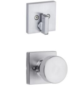 971psk New Kwikset Sqt 15 Pismo Satin Nickel Single Cylinder Interior Handleset