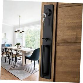 Mdhst2016db-br Newbagn Heavy Duty For Entrance Door Lever In Finish Keyed Handleset Matte Black