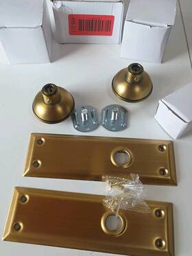 Mgmkxq-sb01 Newlaking Door Knobs Interior Classic Decorative Antique Brass Privacy Knob Perfect