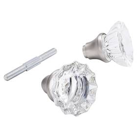 Newliplace 605556586611 Glass Door Knobs Replacement Set Vintage Crystal For Replacing Br