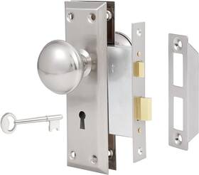 Newliplace 611558497978 Mortise Lock Set For Interior Door Vintage Knob With And Skeleton Key