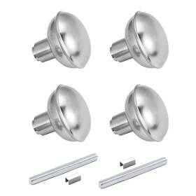 Newliplace 639395274354 2 Pack Brushed Nickel Door Knob Set With Spindle Old Style Knobs Fo