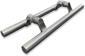 8-d-sss Nhn Khso-16/8-d-sss Post-mount Offset Double-sided Ladder Style Push-pull Stainless Door Handle