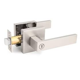 B0cf165c2h Nizado 2 Pack Square Privacy Lever Door Handles Brushed Nickel Bed/bath Lock