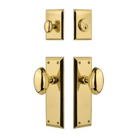 2073928 Nostalgic 345 Warehouse New York Entry Set Homestead Knob Keyed Polished Brass