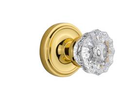 Nostalgic 640697011226 Warehouse Classic Rosette With Crystal Door Knob