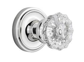 Nostalgic 640697011967 Warehouse Classic Rosette With Crystal Door Knob