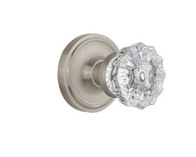 Nostalgic 640697021782 Warehouse Classic Rosette With Crystal Door Knob
