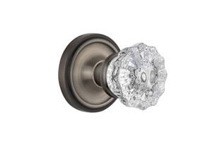 Nostalgic 640697047287 Warehouse Classic Rosette With Crystal Door Knob