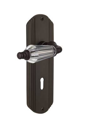 Nostalgic 640697069463 Warehouse 706946 Double Dummy Oil-rubbed Bronze Deco Plate With Keyhole Par