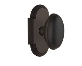 Nostalgic 640697131054 Warehouse Cottage Plate With Homestead Door Knob Double Dummy Oil-rubbed Br