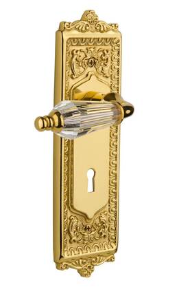Privacy-2.375 Nostalgic 640697144269 Warehouse Inch Polished Brass Egg And Dart Plate With Keyhole Parlo