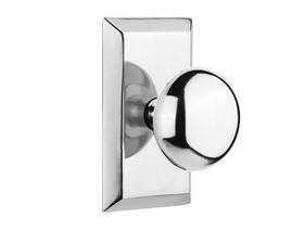 Nostalgic 640697177861 Warehouse Studio Plate And New York Round Door Knob