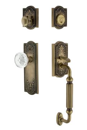Nostalgic 640697557922 Warehouse 755792 Entry Set Meadows Plate F Grip Crystal Kno