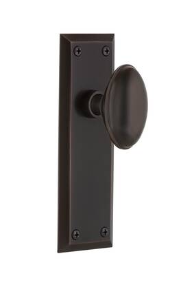 700335 Nostalgic Warehouse York Plate Passage Homestead Door Knob In Timeless Bronze