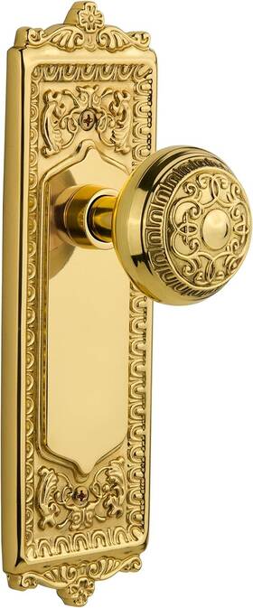 701253 Nostalgic Warehouse Egg And Dart Door Knob With Plate