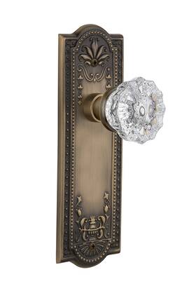 701834 Nostalgic Warehouse Meadows Plate And Interior Crystal Door Knob