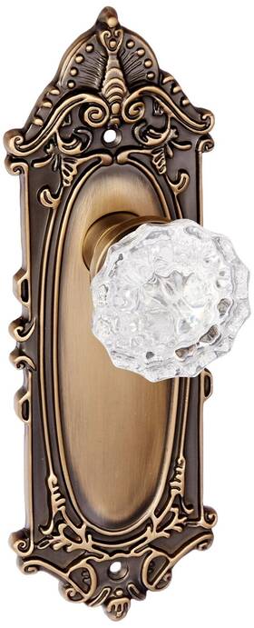 702096 Nostalgic Warehouse New York Plate And Interior Black Porcelain Round Door Knob