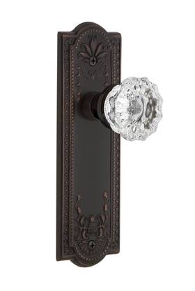 Privacy-2.375 Nostalgic 702491 Warehouse Meadows Plate And Interior Crystal Door Knob In