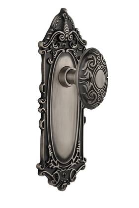 704098 Nostalgic Warehouse Victorian Oval Door Knob With Plate