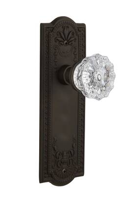 704305 Nostalgic Warehouse Meadows Plate And Interior Crystal Door Knob