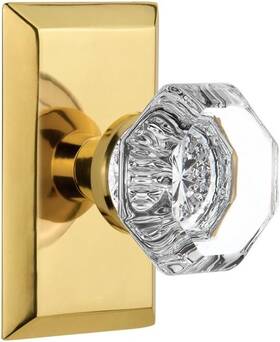 Passage-2.75 Nostalgic 709851 Warehouse Inch Polished Brass Studio Plate With