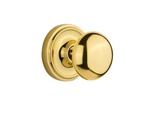 716839 Nostalgic Warehouse Classic Rosette With New York Round Door Knob
