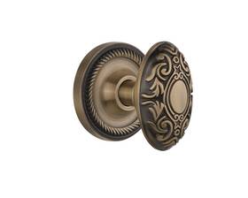 717697 Nostalgic Warehouse Rope Rosette Victorian Door Knob