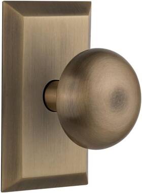 717784 Nostalgic Warehouse Studio Plate And New York Round Door Knob